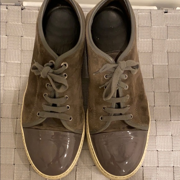 lanvin grey sneakers